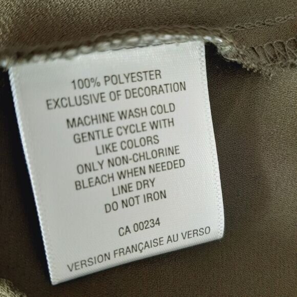 STYLE & CO Boho Peasant Blouse Floral Embroidered Flowy Bell Sleeve Sz L - Picture 15 of 15